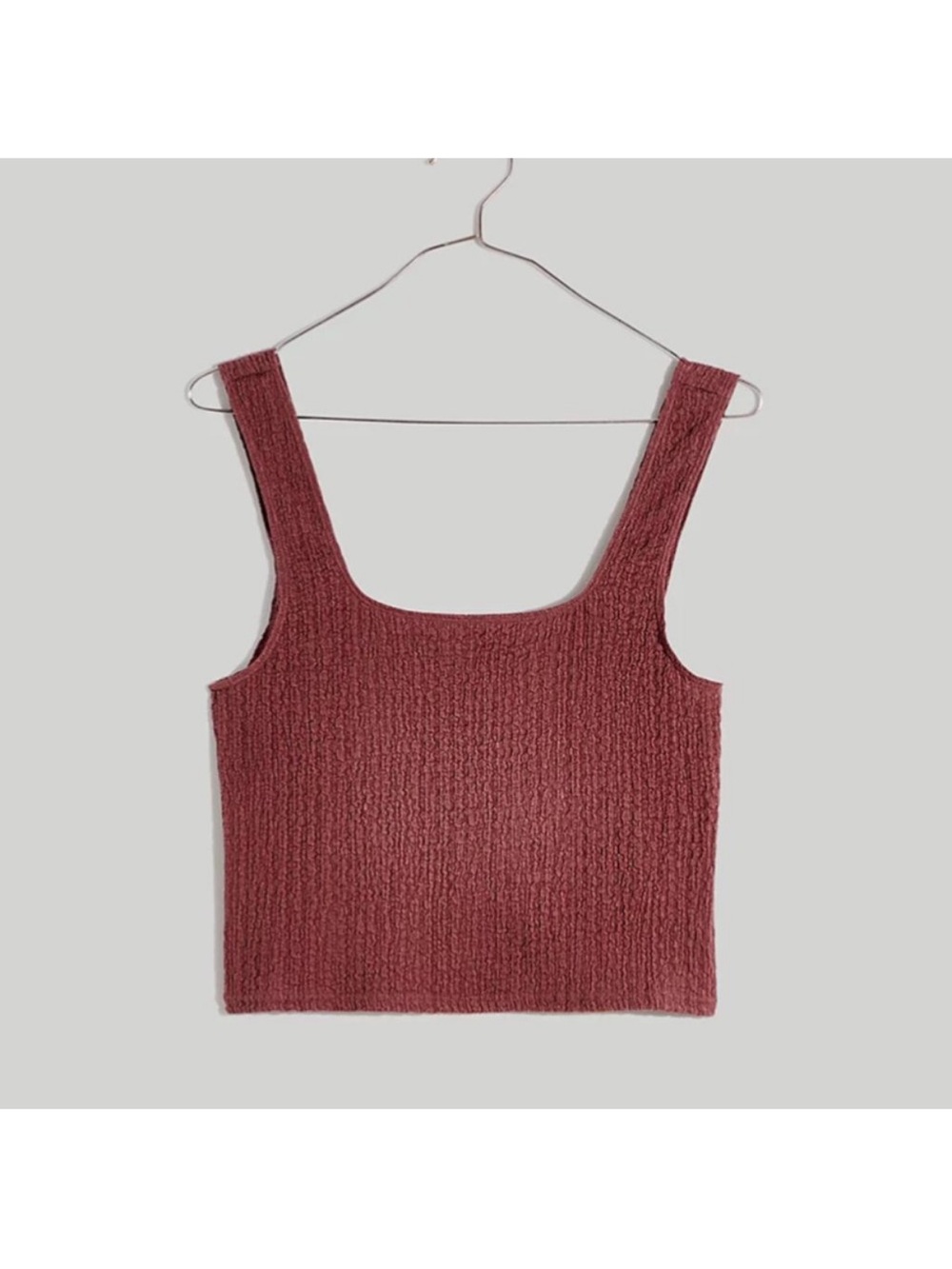 NWOT Madewell Popcorn Tank textured cropped blouse medium